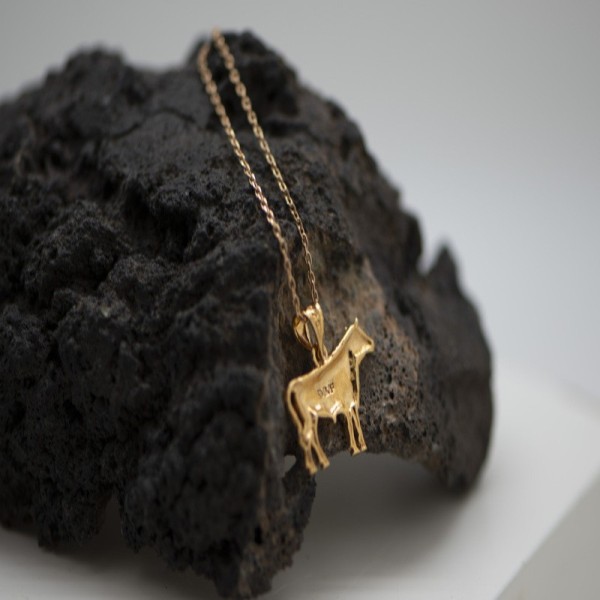 Bull Pendant in 18ct Gold Plating - Bullfighting Jewellery - TO-301P