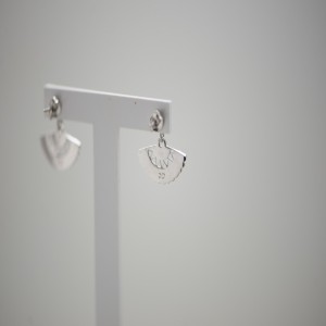 Pendientes abanico plata de ley 925 y esmalte | Servitoro