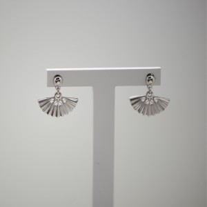 Pendientes abanico plata de ley 925 | Servitoro
