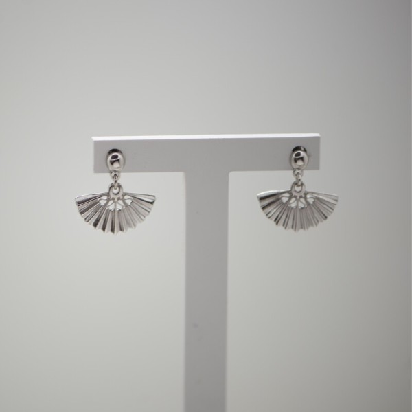 Pendientes abanico plata de ley 925 | Servitoro