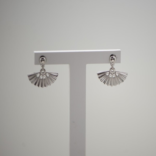 Pendientes abanico plata de ley 925 | Servitoro