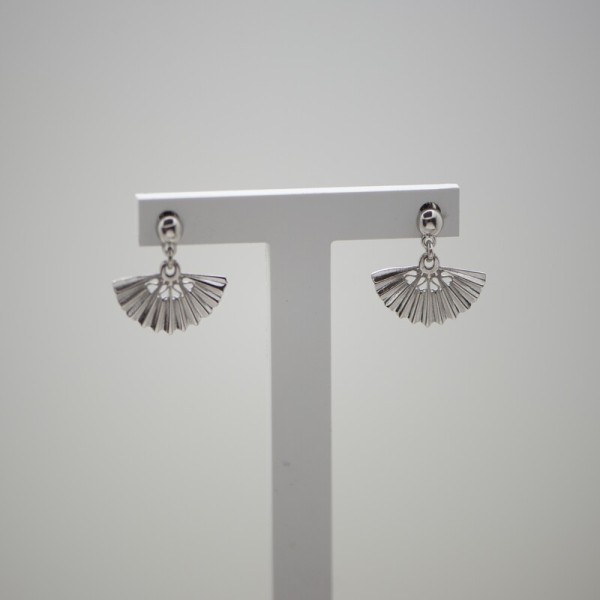 Pendientes abanico plata de ley 925 | Servitoro