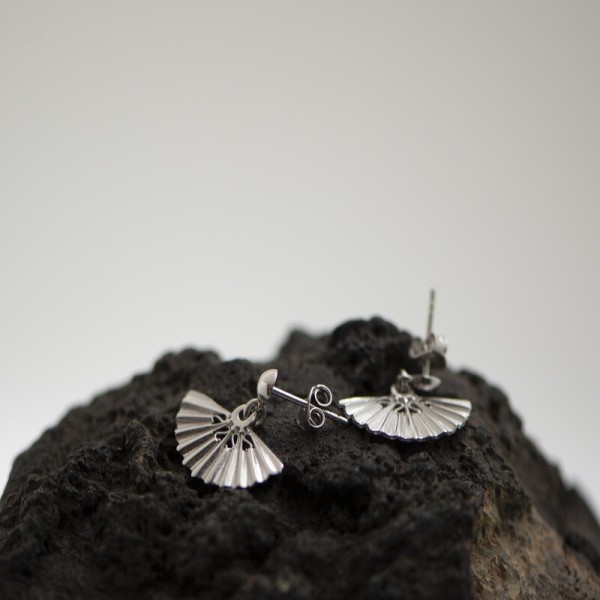 Pendientes abanico plata de ley 925 | Servitoro