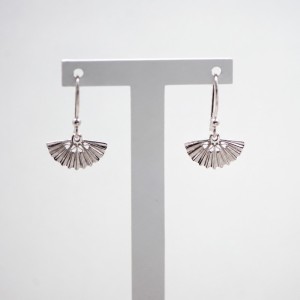 Fan Earrings in 925 Sterling Silver | Servitoro