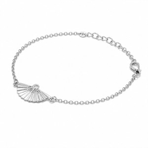 Pulsera abanico plata de ley 925 | Servitoro