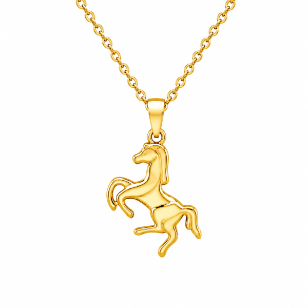 Horse Pendant in 18ct Gold Plating  | Servitoro