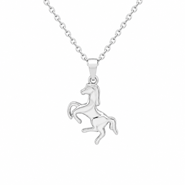 Colgante caballo plata de ley 925 y circonitas | Servitoro