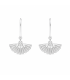 Fan Earrings in 925 Sterling Silver - Bullfighting Jewellery - AB-0312