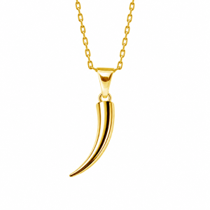 Colgante asta de toro chapado oro 18k - Joya taurina - TO-0531P