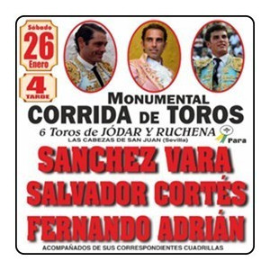26/01 Ajalvir (16:00) Toros. RECOGER EN TAQUILLA.