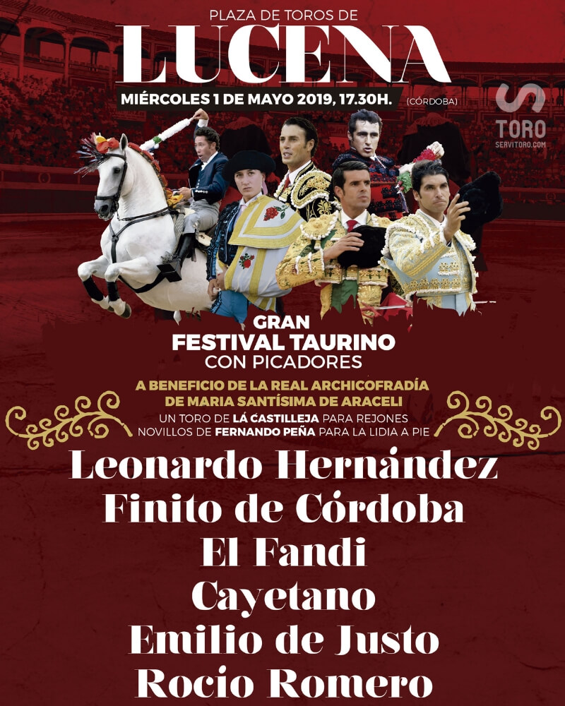 Festival taurino en Lucena