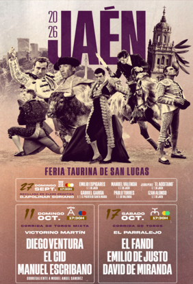 Entradas Toros Jaén - Feria Taurina de San Lucas 2026