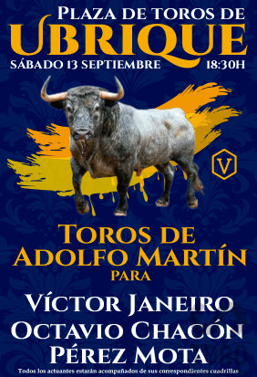 Entradas toros Ubrique 2025 - Septiembre