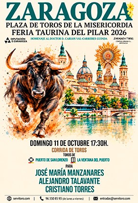 Plaza de toros de Zaragoza - 11 octubre 2026