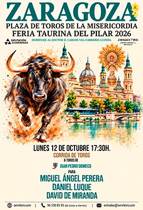 Plaza de toros de Zaragoza - 12 octubre 2026