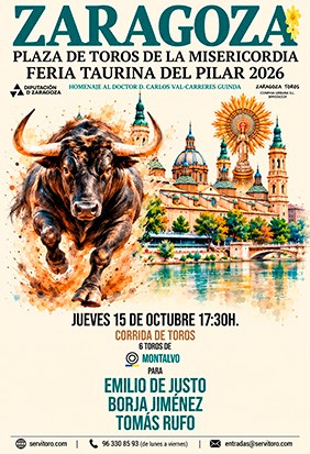 Plaza de toros de Zaragoza - 15 octubre 2026