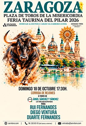 Entradas Toros Zaragoza - Domingo 18 de Octubre a las 17:30 | Servitoro.com