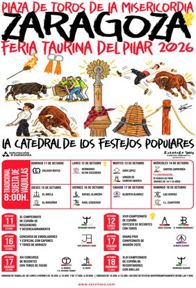 Plaza de toros de Zaragoza - El Pilar - Festejos Populares  2026