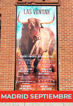 Plaza de toros de Las Ventas, Madrid - Programación Septiembre 2025
