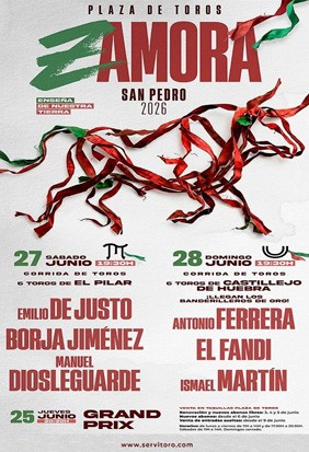 Entradas toros Zamora 2026 - San Pedro