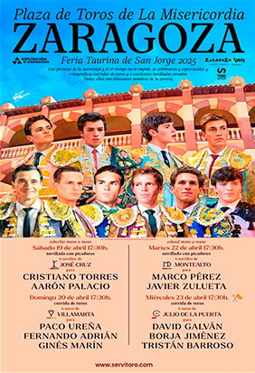 Entradas toros Zaragoza - San Jorge 2025