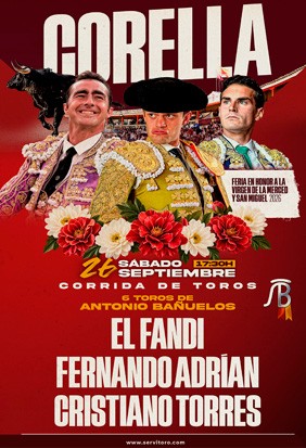 Plaza de toros de Corella - Corrida de toros 26 septiembre 2026