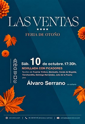 Madrid Autumn Fair, Las Ventas –  Bullfight on 10 October  2026