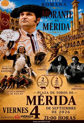 Plaza de toros de Mérida - Corrida de toros 4 de septiembre 2026